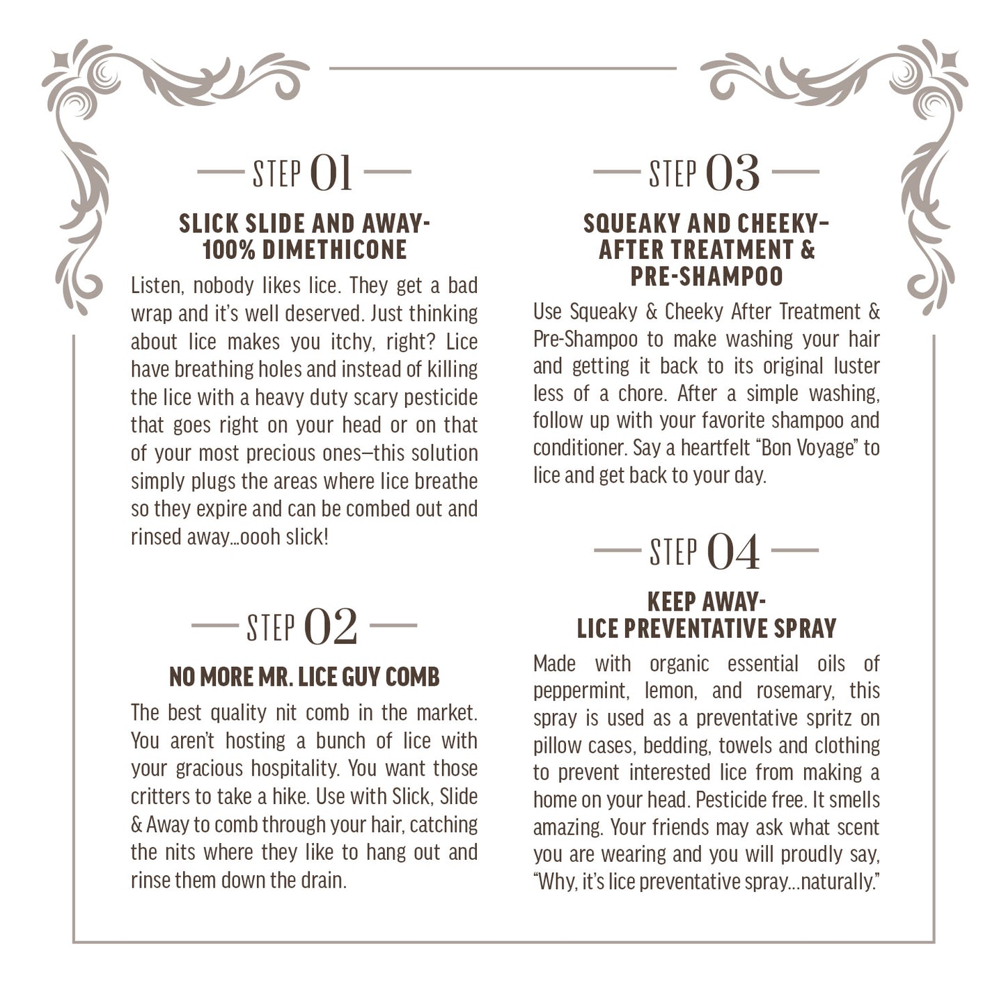 Slick, Slide and Away - Lice Treatment